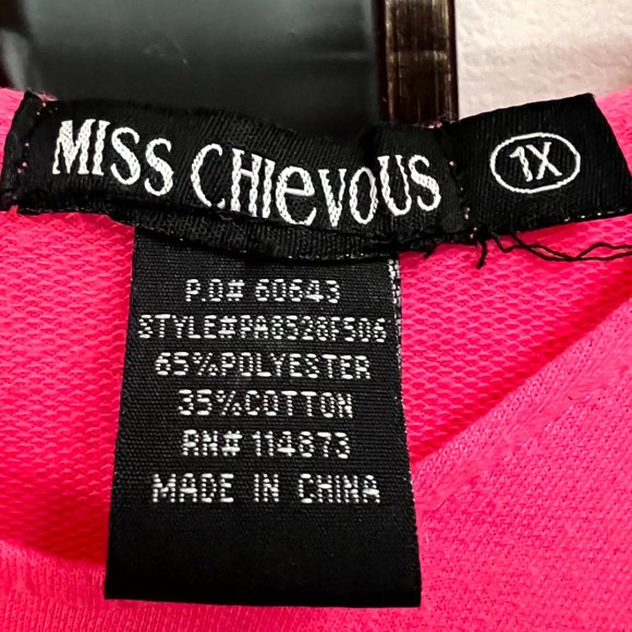 Miss Chievous (1X)65%, polyester 35%, Cotton and is Made in China - Picture 3 of 3